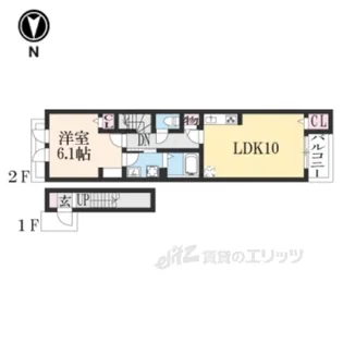 アメニティプラザ朱雀2【2階】の間取り