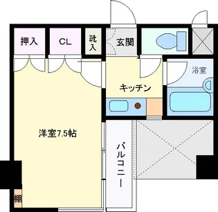 グリーンキャピタル材木町 第1【8階】の間取り
