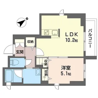 アポロズーム【1階】の間取り