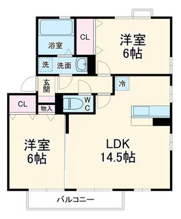 フロール A【2階】の間取り