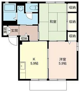 第一泉荘【1階】の間取り