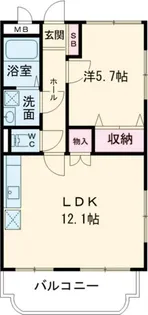 林マンションG【1階】の間取り