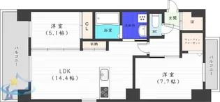 GIRAFFE ODORI-NISHI15 Premier【5階】の間取り