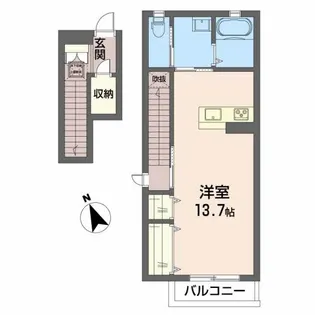 クオレールS【2階】の間取り
