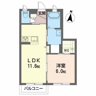 ベレオ咲田【3階】の間取り
