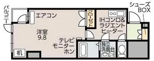 sendai STUDENT COURT【8階】の間取り