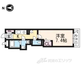 Grange四条大宮【1階】の間取り