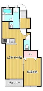 プティーシュシュ花尻北【1階】の間取り
