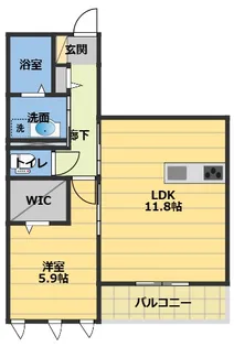 KAYA江戸橋【1階】の間取り