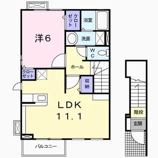 プルミエール【2階】の間取り