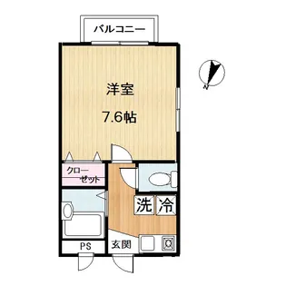 ルミエールブルー【1階】の間取り