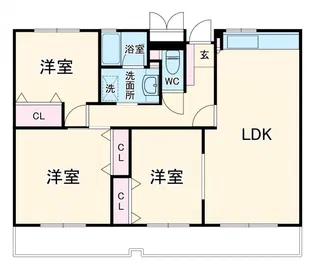 Avenir大岩【3階】の間取り