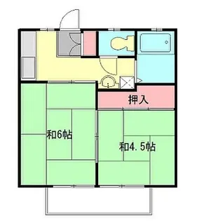 サンシティ戸室【2階】の間取り