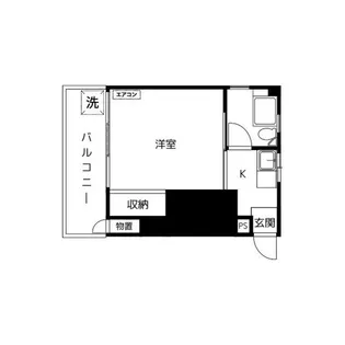 マンションうぐいす【4階】の間取り