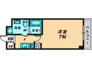 アーク吉田駅前【6階】の間取り