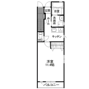 ヒルズレジデンシャルN14【1階】の間取り