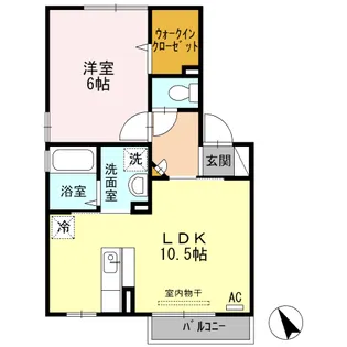 サンハイツ【2階】の間取り