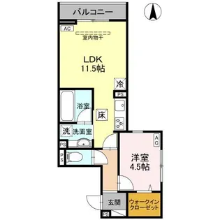 D-Gran 江木町【1階】の間取り