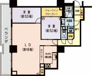 アルーサ北与野ポルテ29【10階】の間取り