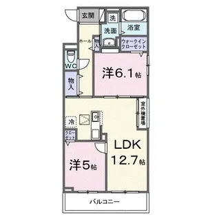 エアリーヒル【1階】の間取り