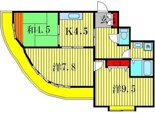ラックフィールド【5階】の間取り