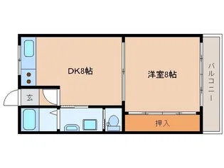 マンション白馬【4階】の間取り