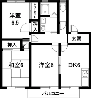 フローリオ砂口【2階】の間取り