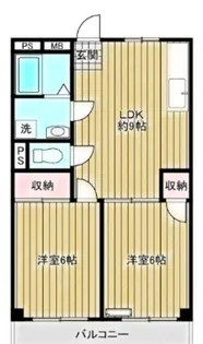 島根ハイツ【3階】の間取り