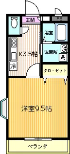 ラウレール【3階】の間取り