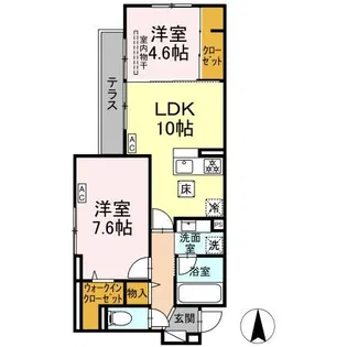 オアシス新綱島【2階】の間取り