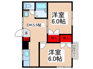 プレジュール関口【1階】の間取り