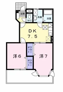 フレーズ・シュクレS・Y-II【1階】の間取り