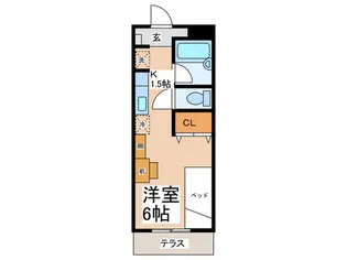 コンフォール後谷【1階】の間取り