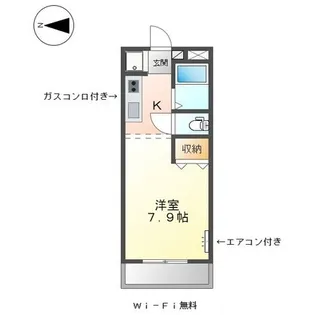 キャンベルハイム【1階】の間取り