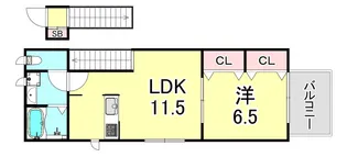 WY平磯【2階】の間取り