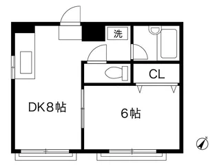 メヌエットオマタ【1階】の間取り