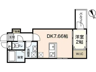セブンプロート五日市リバーサイドII【1階】の間取り