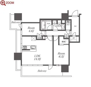 NAGOYA the TOWER【18階】の間取り