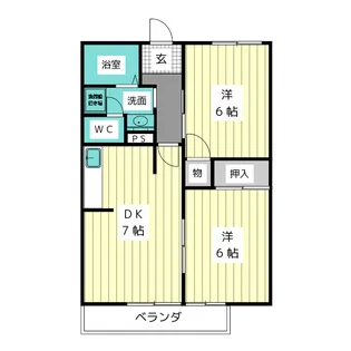 第3コーポ豊【2階】の間取り