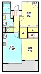 静岡県浜松市中央区海老塚1【マンション】の間取り