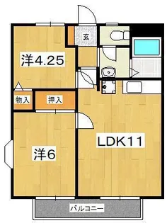 リージェンシー木村【1階】の間取り