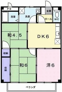 エスポワール砥堀【2階】の間取り
