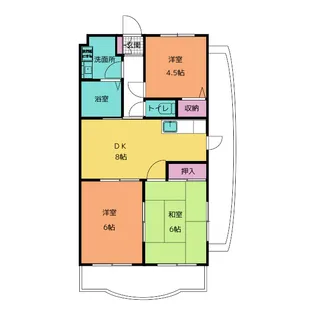 フレサII【2階】の間取り