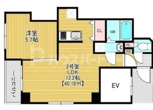 メゾンドシエルVIII【7階】の間取り