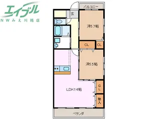 エミネンス【3階】の間取り