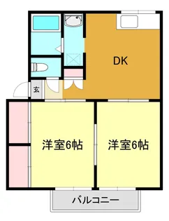 パールハイツ B【2階】の間取り