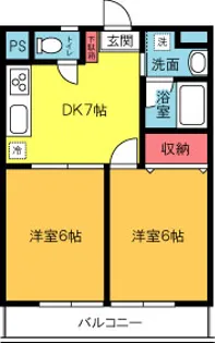 タイコウ今宿【4階】の間取り