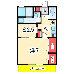 アーバン上大川前【1階】の間取り