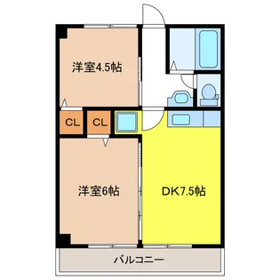 アベニューウズラ【2階】の間取り