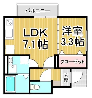 Tメゾン【1階】の間取り